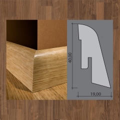 Kährs, soklová lišta, Ořech, 40x19mm