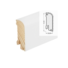 Hoco, 610 UM, Bílá Ral 9010, 55x22mm, dýha, lak