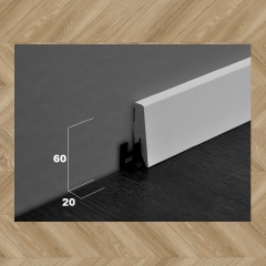 ter Hürne, soklová lišta SKL60, Dub Oakland hnědý, 60x20mm