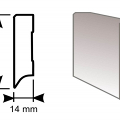 Floor Forever, obvodová lišta Image, Dub Country 100120, 50x14mm