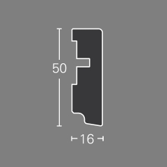Parador, Soklová lišta SL 6, Dub E001, 50x16mm