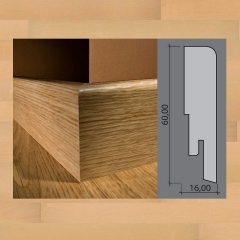 Kährs, soklová lišta, Javor kanadský, 60x16mm