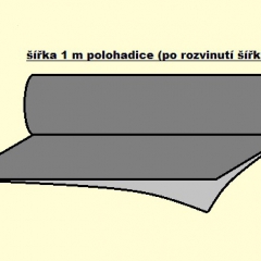 Parotěsná fólie PE 0,1mm 100mic 50m2