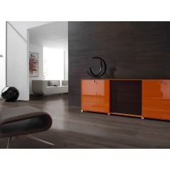 Scheucher, WOODflor 182 prkno, Dub kouřový, Elevation, Valetta, Lanzarote seda