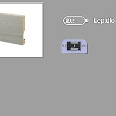 Balterio obvodová lišta 7cm, 934 Dub kožený, 70x14,2mm
