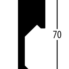 Balterio obvodová lišta 7cm, 930 Dub Frappuccino, 70x14,2mm