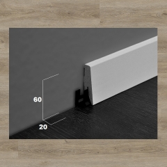 ter Hürne, soklová lišta SKL60, Dub Minsk šedobéžový, 60x20mm