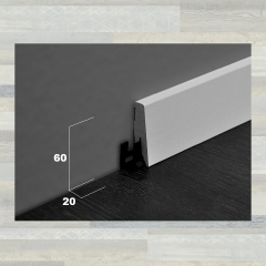 ter Hürne, soklová lišta SKL60, Dub Vancouver šedý, 60x20mm