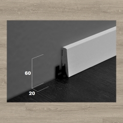 ter Hürne, soklová lišta SKL60, Dub Vilnius šedý, 60x20mm
