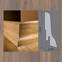 Kährs, soklová lišta, Dub Espace, 60x22mm