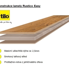 Tilo Rustico Easy, Dub weiss (L1254), V2