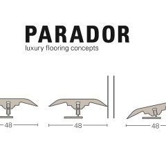 Parador, Vinyl HDF profil 3 v 1, Shufflewood Harmony, 1bm
