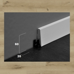 ter Hürne, soklová lišta SKL60, Dub Bilbao hnědý, 60x20mm