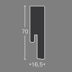 Parador, Soklová lišta SL 18, Dub D006, 70x16,5mm