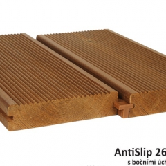 Lunawood Terasové prkno Borovice Thermowood AntiSlip 26x117mm 3300mm s bočními úchyty
