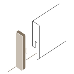 Parador, Koncovka L+P (typ 2) pro SL 18, hliník, 2ks