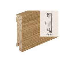 Hoco, Cube 632 UM, Dub, 78x16mm, dýha, lak