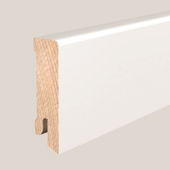 KGM by Floor Forever, Modern 40, Bílá RAL 9010, 40x10mm, masiv + lak