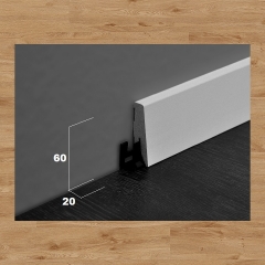ter Hürne, soklová lišta SKL60, Dub York hnědý, 60x20mm