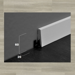 ter Hürne, soklová lišta SKL60, Zanzibar šedý, 60x20mm