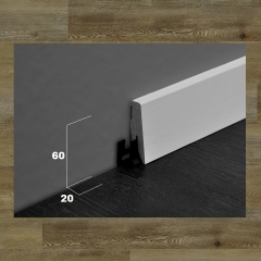 ter Hürne, soklová lišta SKL60, Dub Cambridge tmavě hnědý, 60x20mm