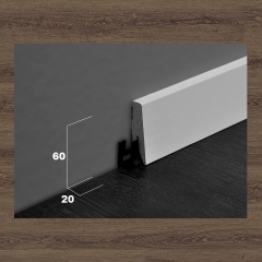 ter Hürne, soklová lišta SKL60, Dub Bogota tmavě hnědý, 60x20mm