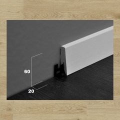 ter Hürne, soklová lišta SKL60, Dub Dublin hnědý, 60x20mm