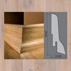 Kährs, soklová lišta, Dub Manor, 60x22mm