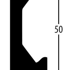 Balterio obvodová lišta 5cm 705 Dub ledový 50x14mm
