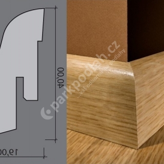 Ilustrační obrázek, lišta bude v dekoru Dub bílý